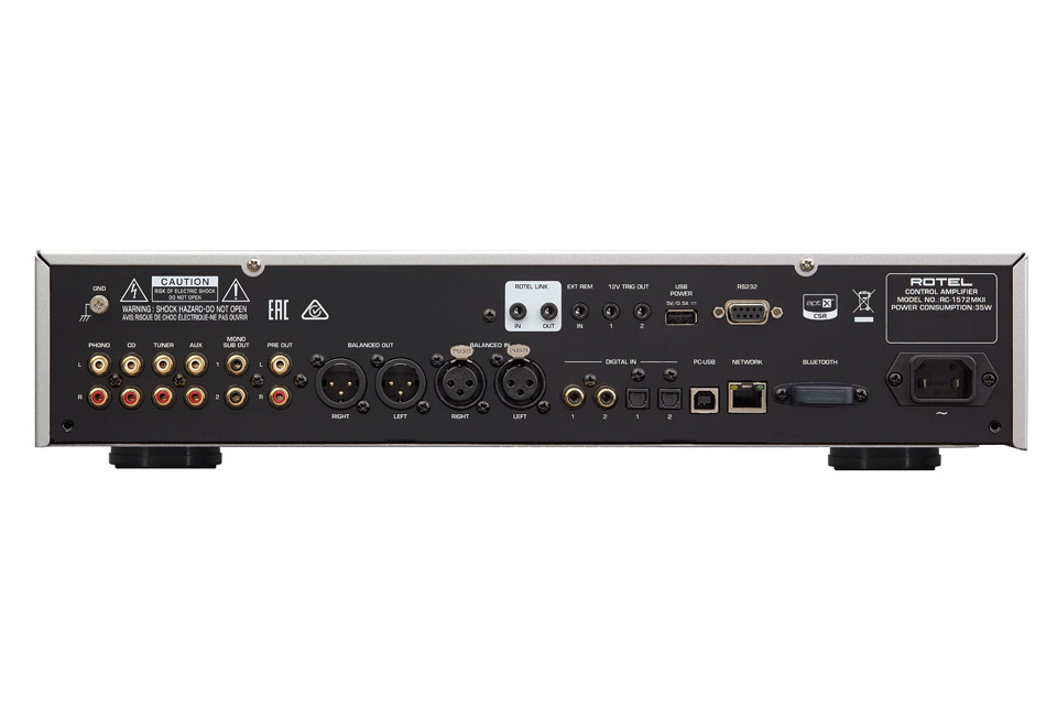 Rotel – RC-1572MKII- Back – Audio Elite Colombia