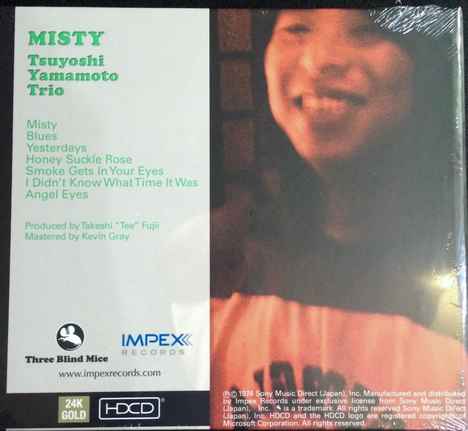 Yamamoto, Tsuyoshi Trio – Misty – CD 24K – Back – TBM – Impex – Audio Elite Colombia