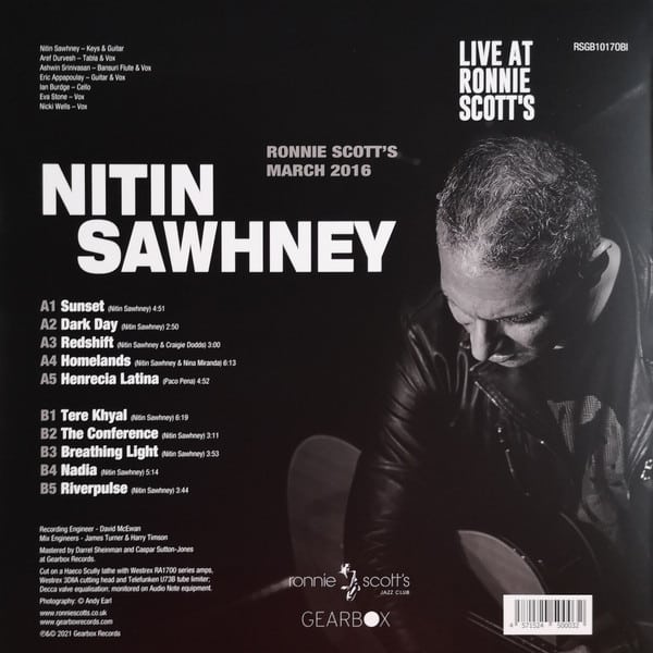 Nitin Sawhney – Live At Ronnie Scott’s – Back wout obi – Audio Elite Colombia