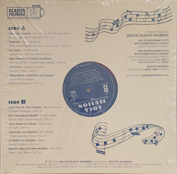 Various – Loca Ilusión, Exciting Latin Sounds Compiled by Gladys Palmera – Gladys Palmera – Back – Audio Elite Colombia