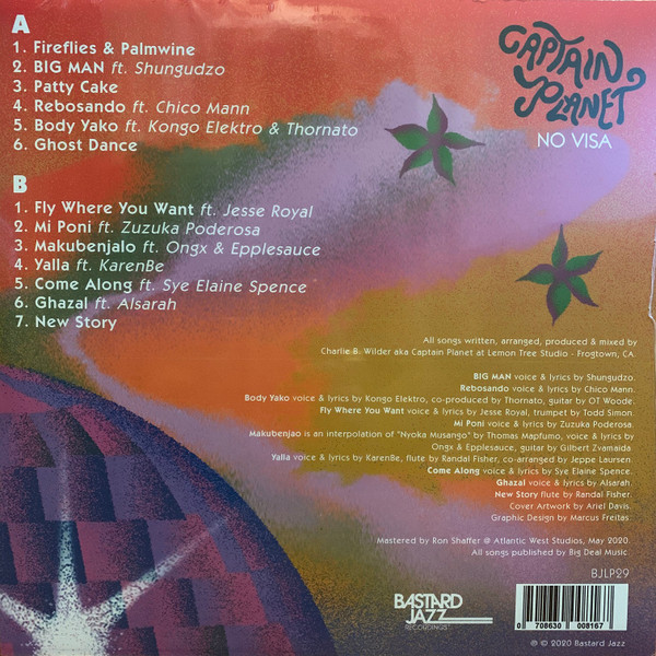 Captain Planet – No Visa – Back – Audio Elite Colombia