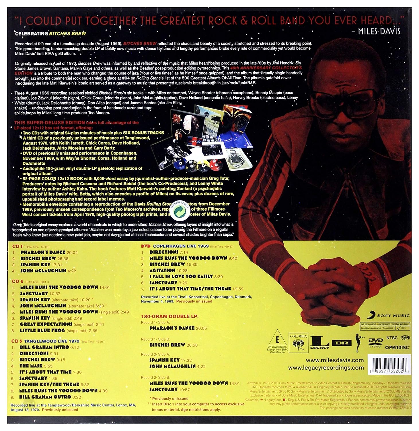 Miles Davis – Bitches Brew 40th – Back – Audio Elite Colombia