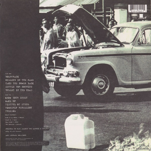 Rage Against The Machine – Rage Against The Machine – Back – Audio Elite Colombia