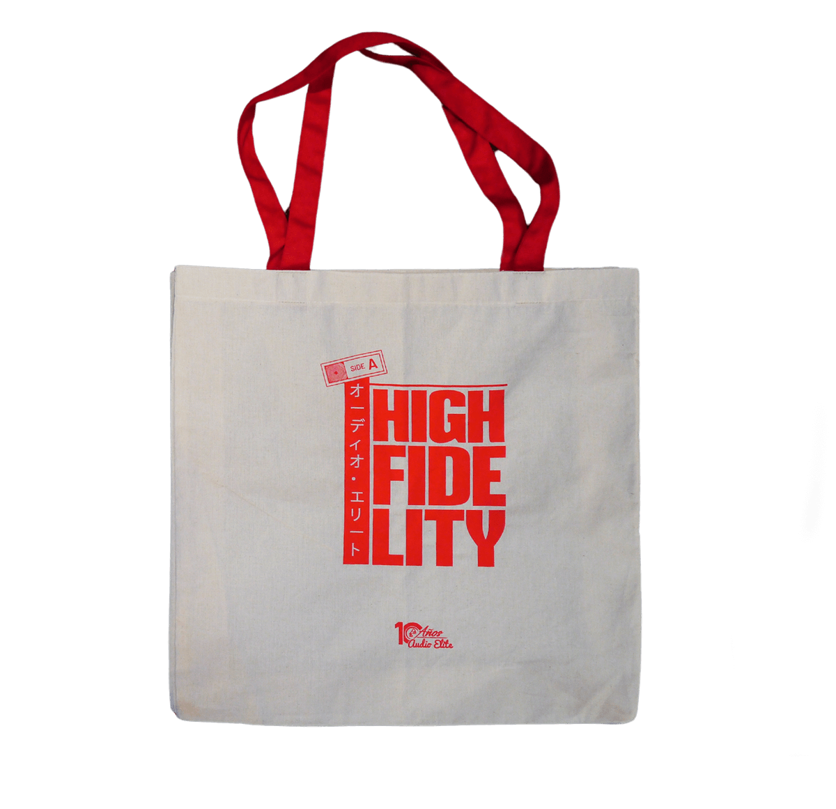 Audio_Elite-Tote_Bags_10_anos-High_Fidelity_Front