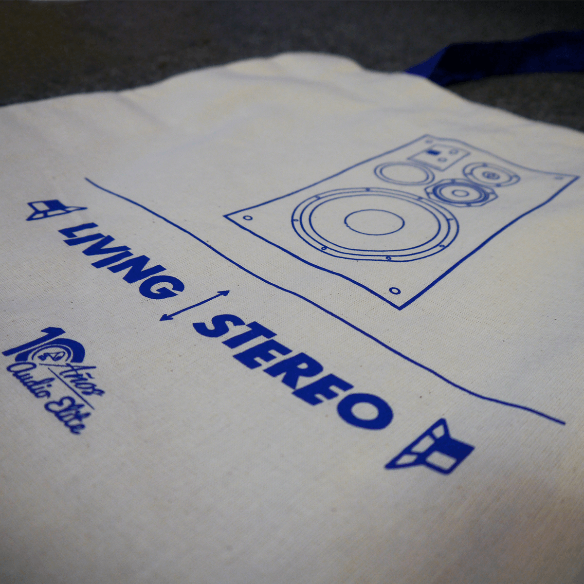 Audio_Elite-Tote_Bags_10_anos-Speaker_Detail_Lifestyle
