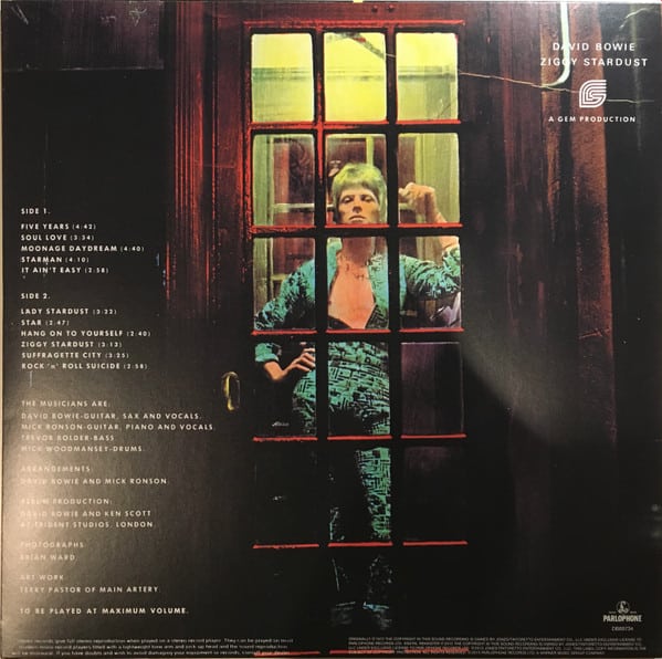 Audio Elite Colombia – David Bowie – The Rise And Fall Of Ziggy Stardust And The Spiders From Mars – Back