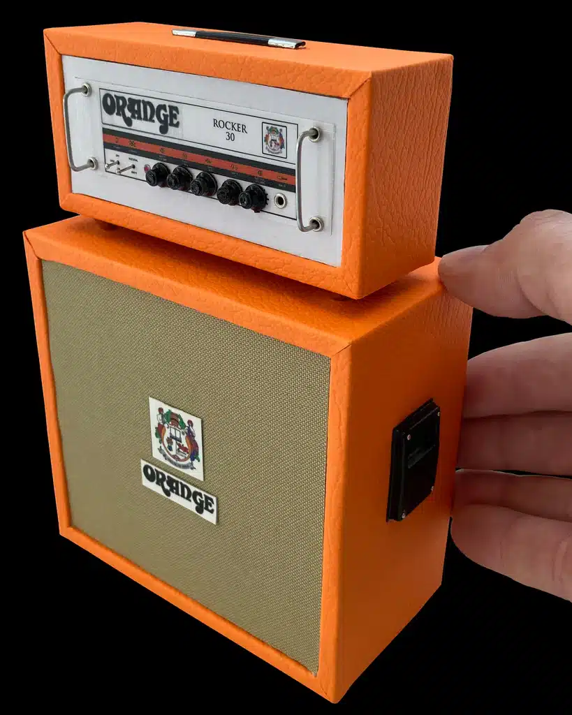 AxeHeavenReplicaAmplificadorApiladoORANGEROCKER30EnMiniaturaAudioEliteColombia