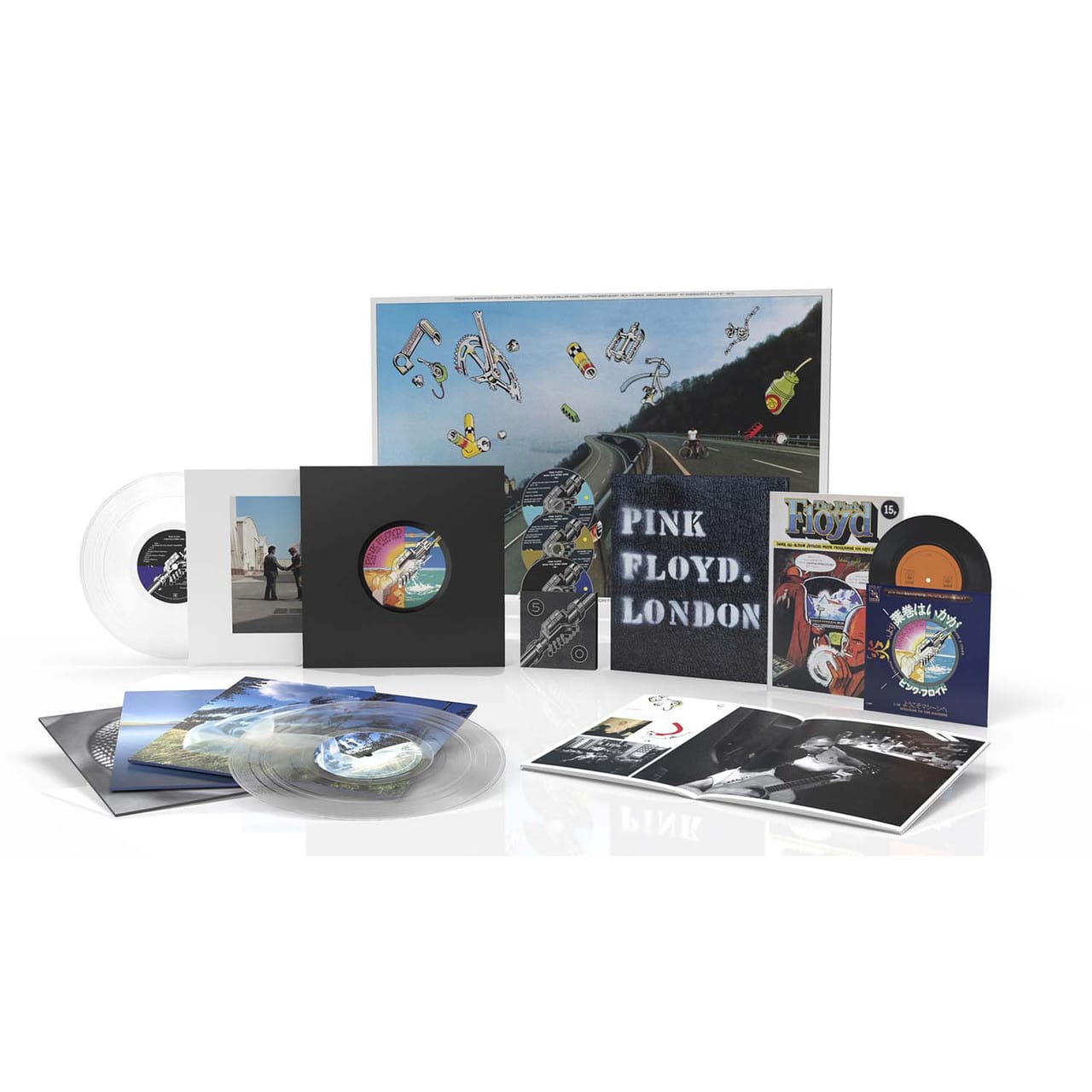 pink-floyd-caja-wish-you-were-here-50-o-aniversario-deluxe-4-lp-vinilo-transparente-2-cd-blu-ray-y-vinilo-de-7-AudioEliteColombia