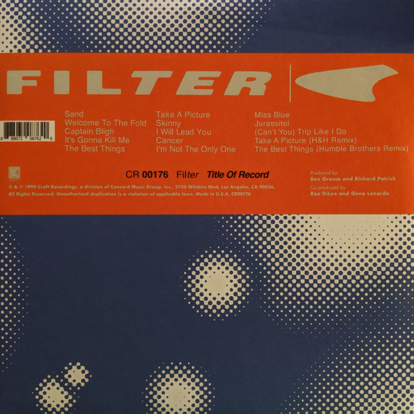 Audio Elite Colombia – Filter – Title Of Record – 20th Anniversary Edition – Cover