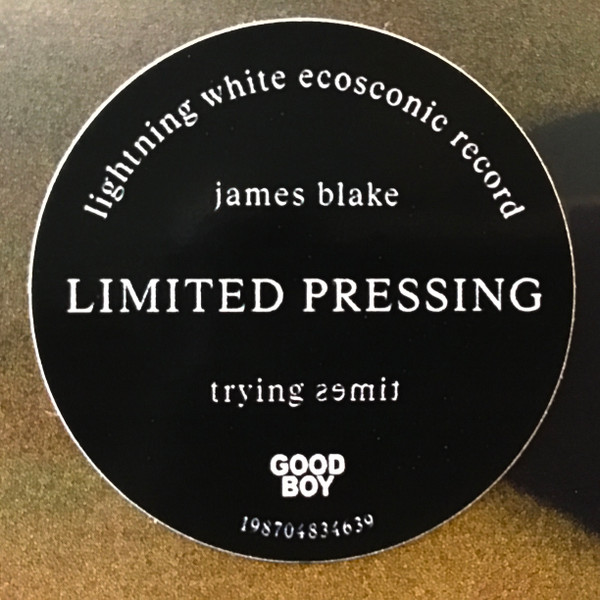James Blake – Trying Times (Ed. Limitada, Lightning White) – Sticker – Audio Elite Colombia
