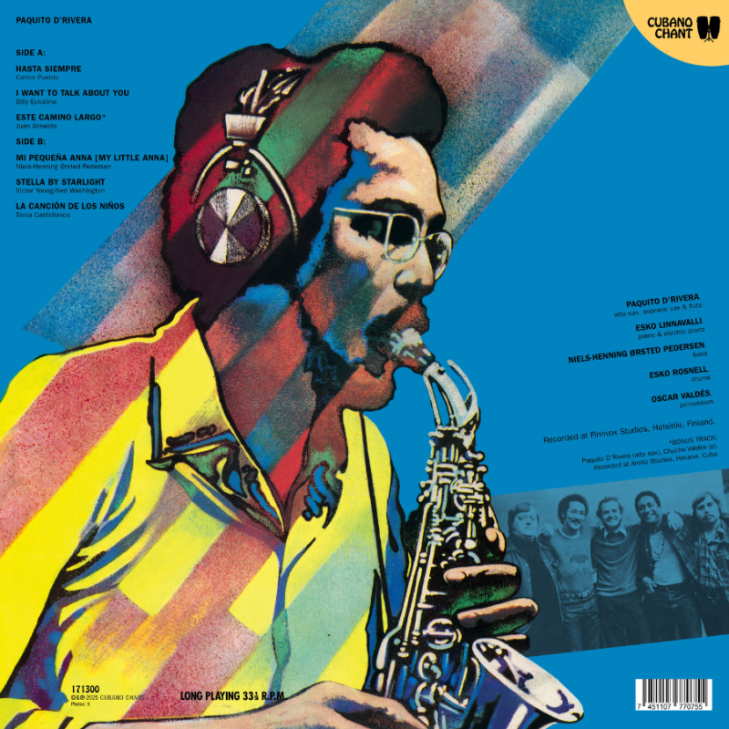 Paquito D’ Rivera – Finland Sessions 1976 (Ed. Limitada) – Back – Audio Elite Colombia