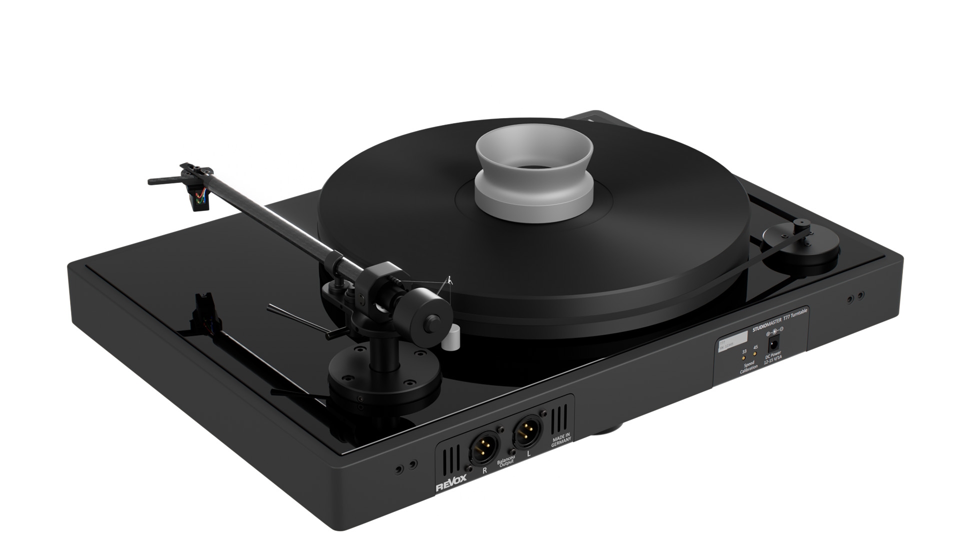 Revox – T77 Turntable – 34 Back – Audio Elite Colombia