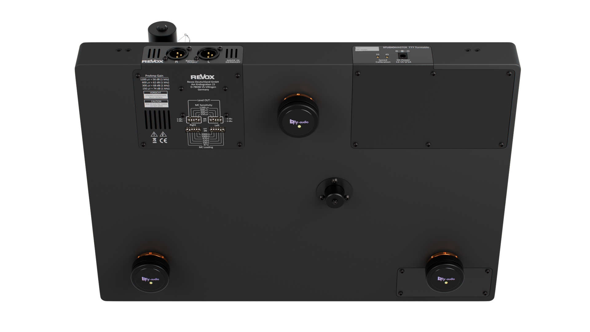 Revox – T77 Turntable – Bottom – Audio Elite Colombia