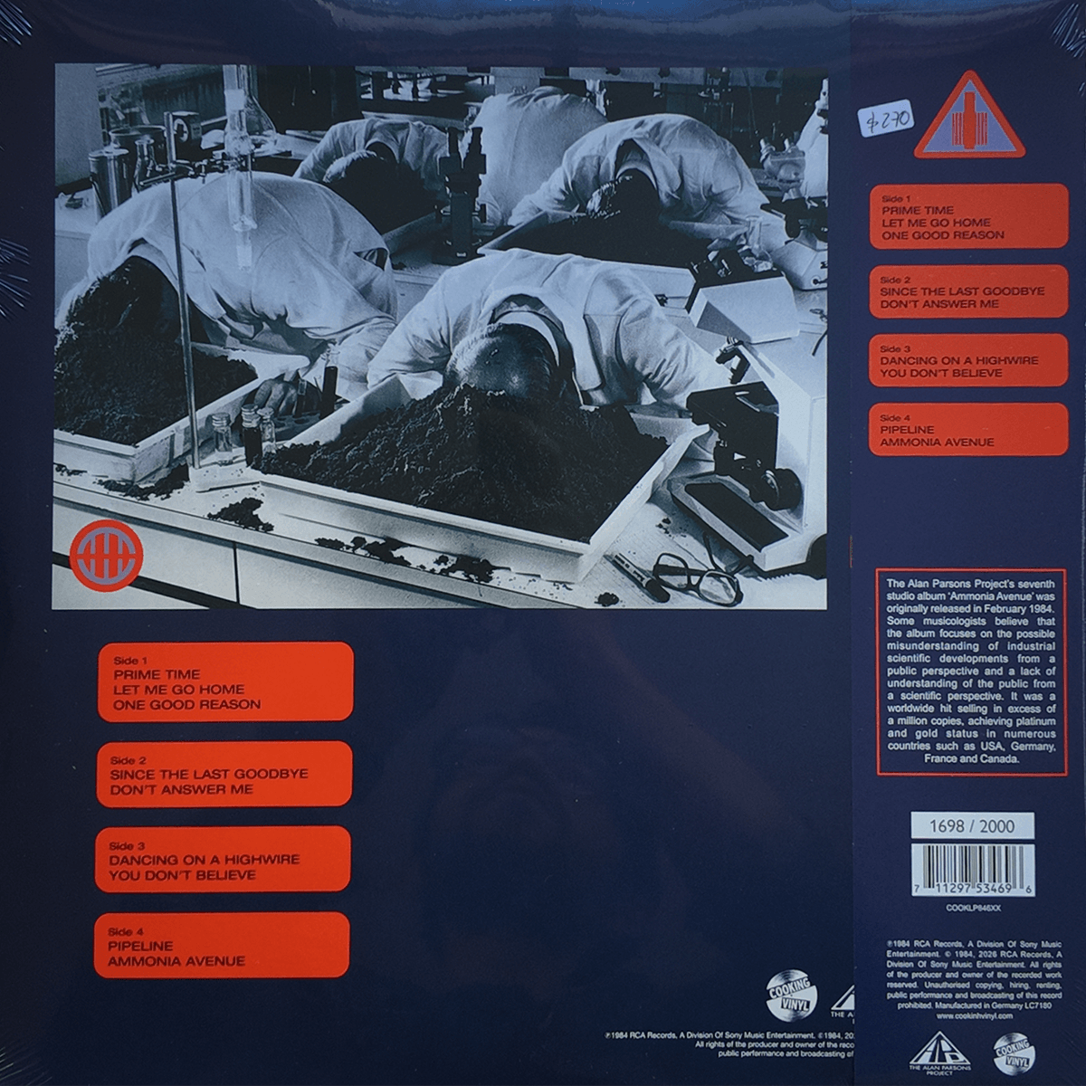 The Alan Parsons Project – Ammonia Avenue (CV 45 Audiophile Edition, Half-Speed Mastering, Ed. Limitada, Numerada) – Back – Audio Elite Colombia