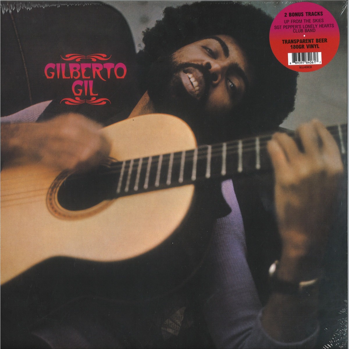 Gilberto Gil – Gilberto Gil (Transparent Beer Vinyl) – Cover – Audio Elite Colombia