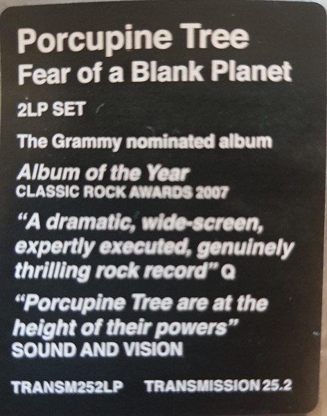 Porcupine Tree – Fear Of A Blank Planet – Sticker – Audio Elite Colombia